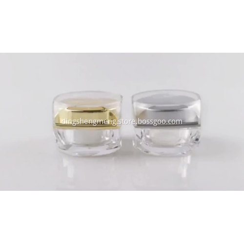 Cream Container Plastic Clear Skin Care Acrylic Jar